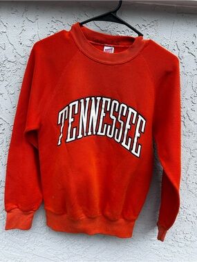 Vintage Soffe Sweats  1990’s Orange Pullover Sweatshirt Tennessee Volunteers